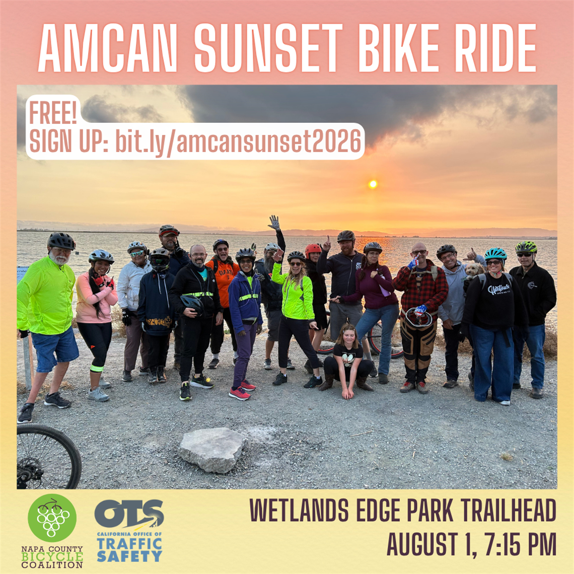 AmCan Sunset Ride Social Post